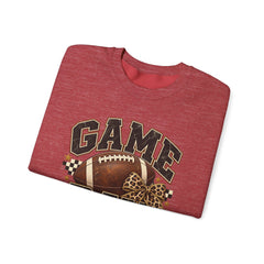 Game Day Sweatshirt — Leopard Football Graphic Crewneck