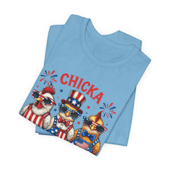 Chicka Boom Boom Patriotic Chickens Tee - 4th of July USA Shirt