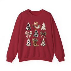 Rustic Coquette Christmas Sweatshirt