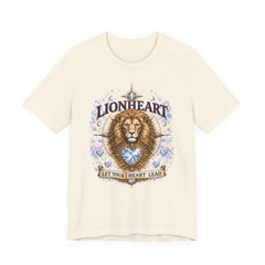 Lionheart T-Shirt — "Let Your Heart Lead" Lion Graphic Tee