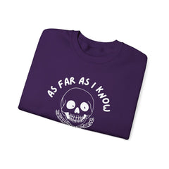 As Far As I Know, I'm Delightful Skeleton Sweatshirt, Crewneck, Halloween Outfit, Casual Wear, Cozy Gift