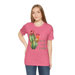 I Can Be A Bit Prickly  - Cactus - Unisex Jersey Short Sleeve Tee