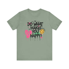 Do What Makes You Happy Tee | Unisex Jersey Short Sleeve Shirt, Positive Vibes Shirt, Gift for Friends, Uplifting Apparel, Casual [...]
