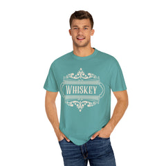 WHISKEY - Victorian label - T-shirt - Military Branches, Right to Bear Arms, American Flag