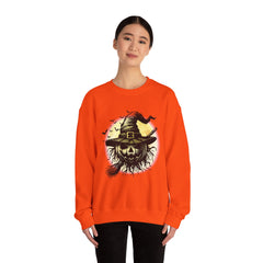 Halloween Witch Sweatshirt, Unisex Sweatshirt for Fall, Cozy Crewneck for Halloween Parties, Spooky Season Apparel, Gift for Witch Lovers