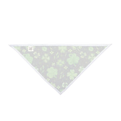 St. Patrick's Day Pet Bandana - Clover Print on Black