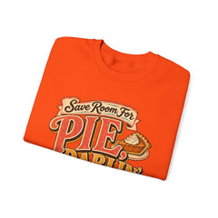 Crewneck Sweatshirt — “Save Room for Pie, Darlin’” Retro Thanksgiving Pullover