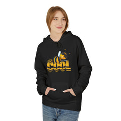 Bee Cool Hoodie - Unisex Fleece Sweatshirt , Eco-Friendly Apparel, Queen Bee Fizzin