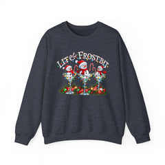 Lit & Frostbit Design | Festive Christmas Martinis, Winter Parties, Snowman Apparel, Christmas Party Sweatshirt
