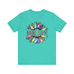 Sunflower Leopard Mom Tee