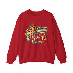 Retro Rosie 'Leave Me Alone' Vintage Pin-Up Graphic Sweatshirt- Valentine