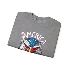 AMERICA - Bald Eagle- Unisex Heavy Blend™ Crewneck Sweatshirt