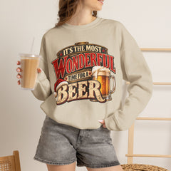 It’s the Most Wonderful Time for a Beer Crewneck Sweatshirt - Christmas