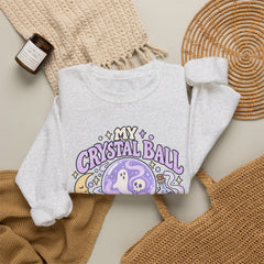 Doomed Crystal Ball Crewneck Sweatshirt — Cute Pastel Gothic Fortune-Telling Graphic