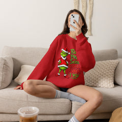 Rock - Paper - Scissors - Throat Punch- Dr. Seuss Grinch Christmas Sweatshirt