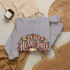 "Wanted: The Heart Thief" Vintage Valentine Graphic