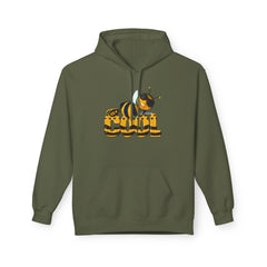 Bee Cool Hoodie - Unisex Fleece Sweatshirt , Eco-Friendly Apparel, Queen Bee Fizzin
