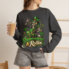 St. Patrick's Day Shamrockin' & Rollin' Sweatshirt