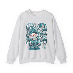 Hot Cocoa Kinda Day Sweatshirt- Winter- Christmas- Snowman