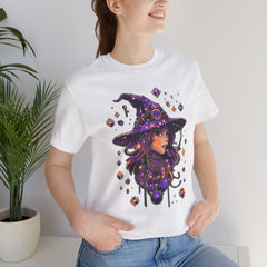Enchanting Witch Graphic Tee - Perfect for Halloween, Gifts, Parties, Casual Wear, and Witchy Vibes