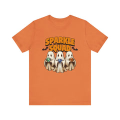 Sparkle Squad Ghost Tee | Unisex Jersey Short Sleeve T-Shirt | Cute Halloween Shirt, Party Outfit, Gift Idea, Casual Wear