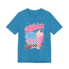 Milkshake State of Mind T-Shirt — Retro Diner Cherry Milkshake Tee