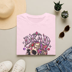 "Dead Gorgeous" T‑Shirt- Skull Floral- Halloween Vibes