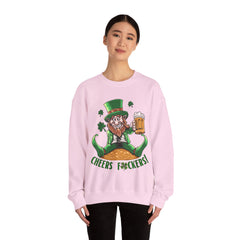 St. Patrick's Day Unisex Crewneck- Cheers Leprechaun