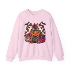 Halloween Ghosts & Pumpkin Crewneck Sweatshirt