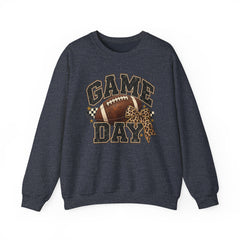 Game Day Sweatshirt — Leopard Football Graphic Crewneck