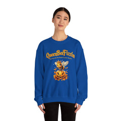 Fall Queen Bee Crewneck Sweatshirt - Halloween Pumpkin Design