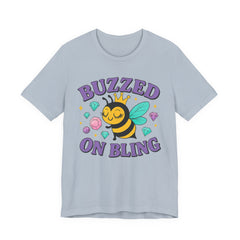 Buzzed on Bling - Bee T-Shirt | Fun Unisex Tee for Bee Lovers and Jewelry Lovers alike