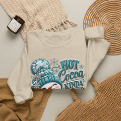 Hot Cocoa Kinda Day Sweatshirt- Winter- Christmas- Snowman