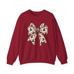 Christmas Bow Crewneck Sweatshirt — Festive Holiday Bow Sweatshirt