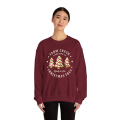 Farm Fresh Christmas Tree Sweatshirt – Cute Cookie Tree Holiday Crewneck