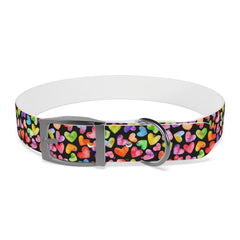 Dog Collar- Rainbow Hearts