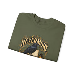 Nevermore Raven Crewneck Sweatshirt- Halloween Vibes