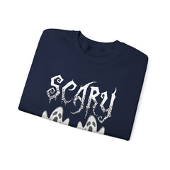 Scary Ghosts Unisex Crewneck Sweatshirt | Halloween Apparel, Spooky Sweatshirt, Ghost Theme, Gift for Halloween Lovers, Cozy Fall Fashion