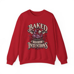 Baked With Bad Intentions Sweatshirt - Halloween Vibes