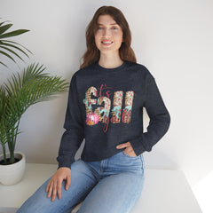 Cozy It’s Fall Y’all Sweatshirt with Floral Design, Perfect for Autumn Style, Thanksgiving Gift, Casual Wear, Seasonal Comfort