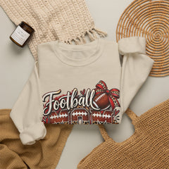 Football Mom Crewneck Sweatshirt — Leopard & Bow Team Spirit