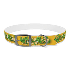 Gold Dog Collar - St Patrick's Day Horseshoe & Coin Design