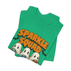 Sparkle Squad Ghost Tee | Unisex Jersey Short Sleeve T-Shirt | Cute Halloween Shirt, Party Outfit, Gift Idea, Casual Wear