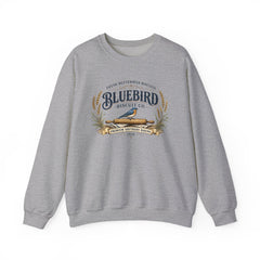 Bluebird Biscuit Co. Crewneck Sweatshirt — Vintage Bakery Logo Pullover