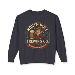North Pole Brewing Co. Unisex Lightweight Comfort Colors Crewneck Sweatshirt - Cozy Holiday Sweatshirt, Christmas Gift, Winter Apparel, Casual Wear, [...]