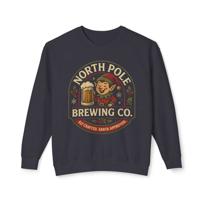 North Pole Brewing Co. Unisex Lightweight Comfort Colors Crewneck Sweatshirt - Cozy Holiday Sweatshirt, Christmas Gift, Winter Apparel, Casual Wear, [...]