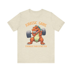 Jurassic Gains- Fitness T-shirt for Gym Workouts