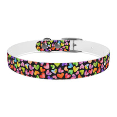 Dog Collar- Rainbow Hearts