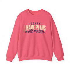 "Sorry I Have Plans With My Dog" Cozy Dog Lover Crewneck Sweatshirt