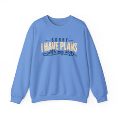 "Sorry I Have Plans With My Dog" Cozy Dog Lover Crewneck Sweatshirt